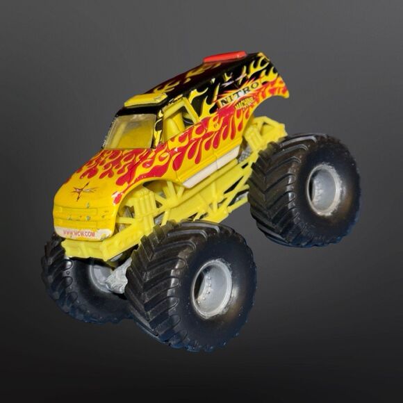 Hot Wheels Monster Jam Diecast Metal Base Nitro Machine Monster Truck 1:64 A26 - Picture 6 of 10